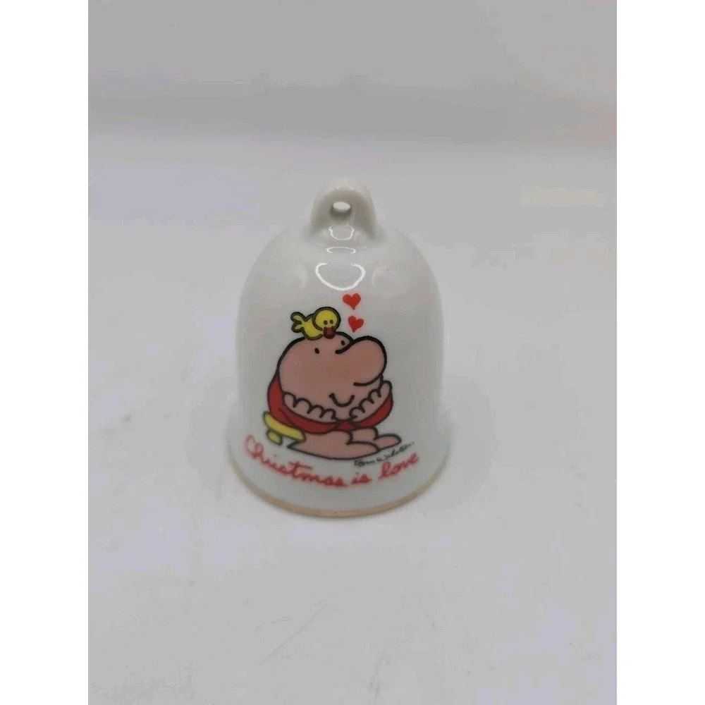 Vintage Ziggy Tom Wilson Christmas Joyous Holidays Bell UPS 1982